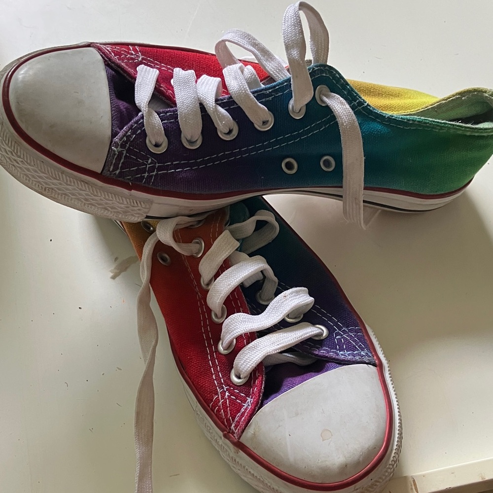 Colorful Kids Sneakers with White Laces